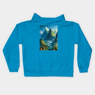 Solarpunk City - Optimistic Future Kids Hoodie